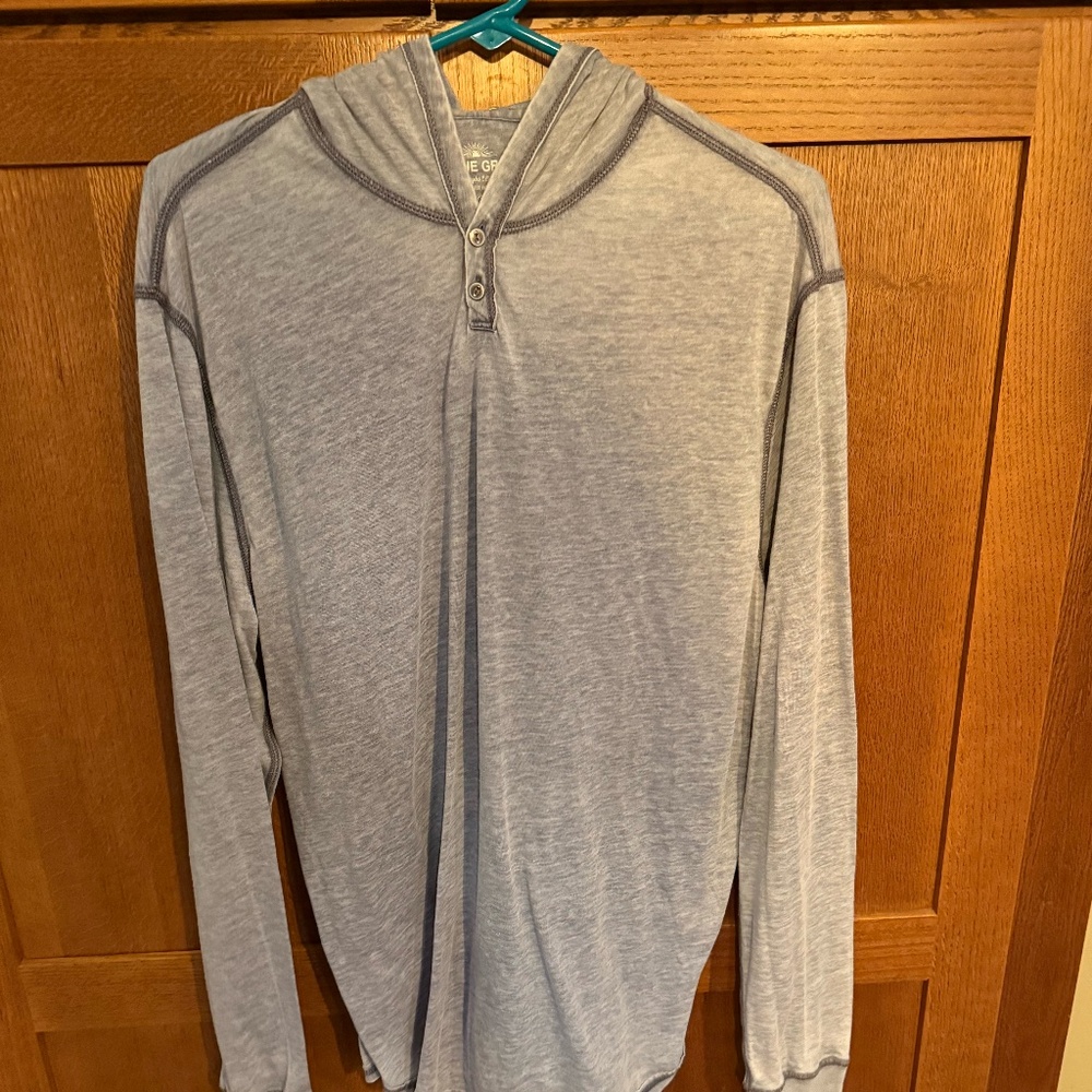 True Grit Bowery Burnout Long Sleeve Hoodie